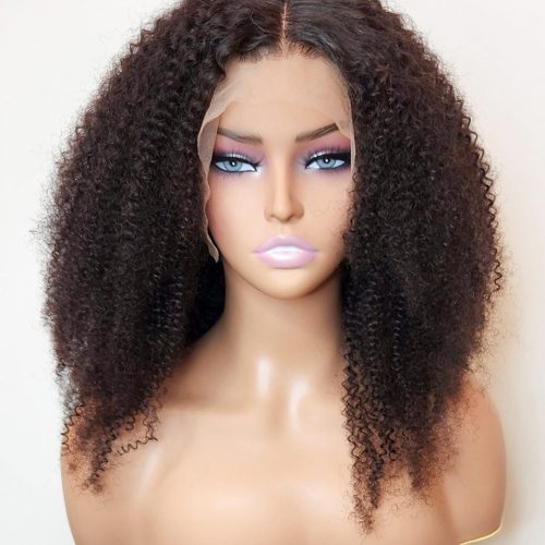 Brooklyn Hair 13x4 HD Lace Front Wig Afro Kinky Curly 20" / Natural Black / HD Lace Front