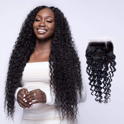 4x4 lace closure peruvian loose deep wave brooklyn hair 28448186466403