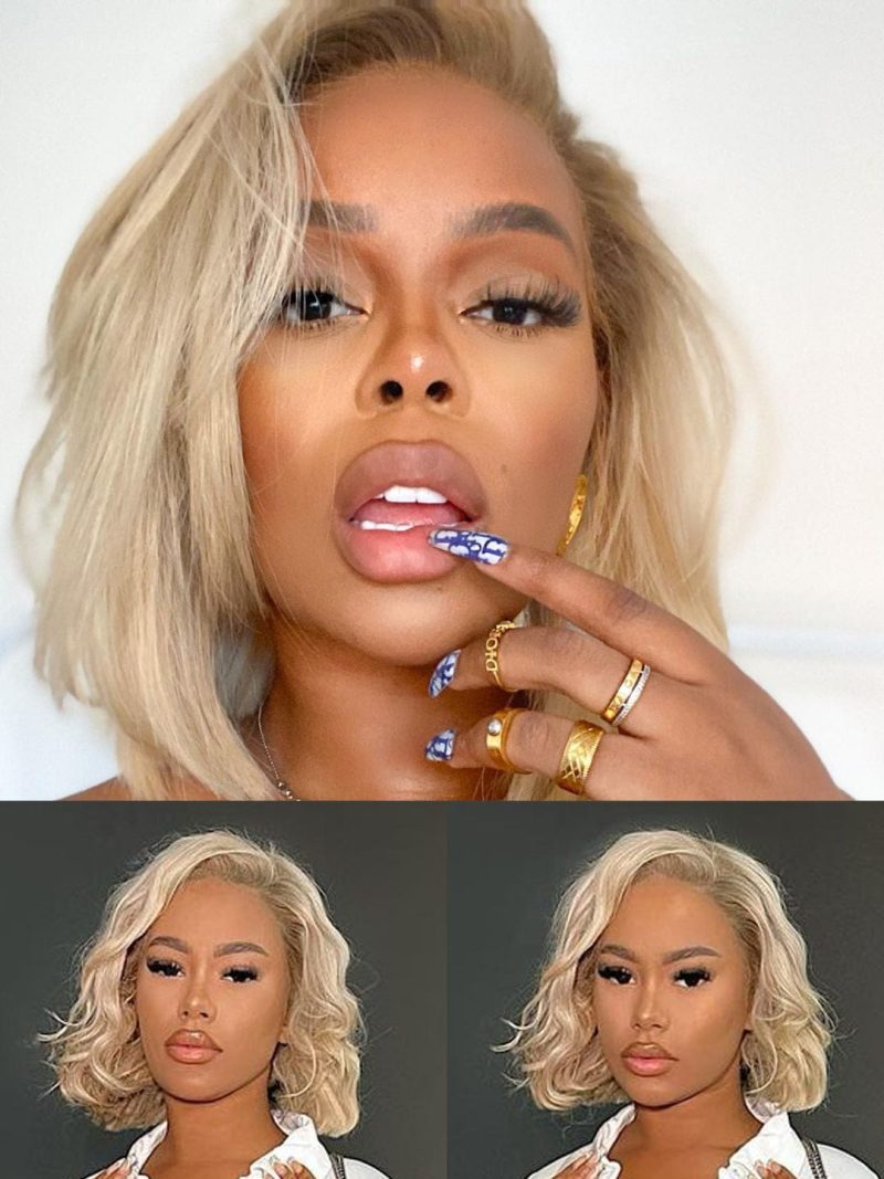 613 bob 13x4 lace frontal wig swiss hd lace frontal straight bob 12 200 density brooklyn hair 12 613 platinum blonde swiss hd lace frontal 46508375507250