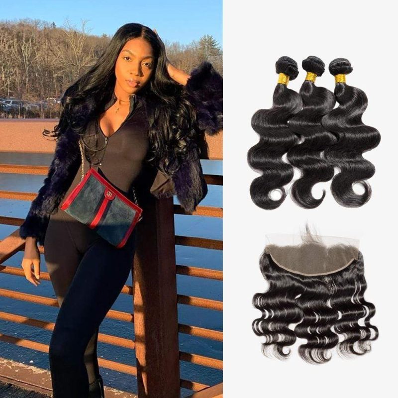 7a 100 human brazilian virgin bundle hair body wave long style 7a brazilian 13x4 lace frontal body wave brooklyn hair 14024684601443