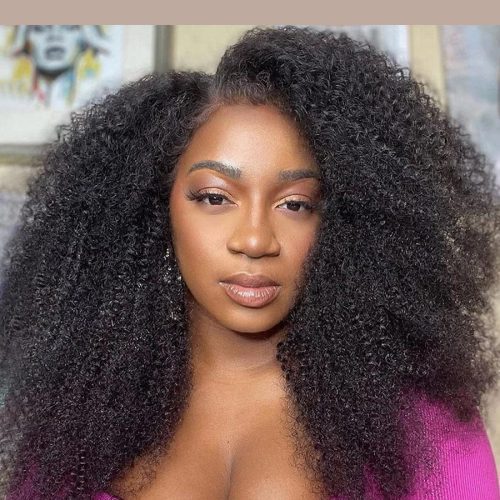 afro kinky curly glueless wig 180 density invisible small knots 5x5 swiss hd pre cut lace natural black brooklyn hair 46508439503154