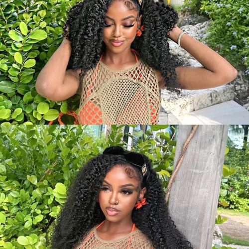 afro kinky curly glueless wig 180 density invisible small knots 5x5 swiss hd pre cut lace natural black brooklyn hair 47523195912498