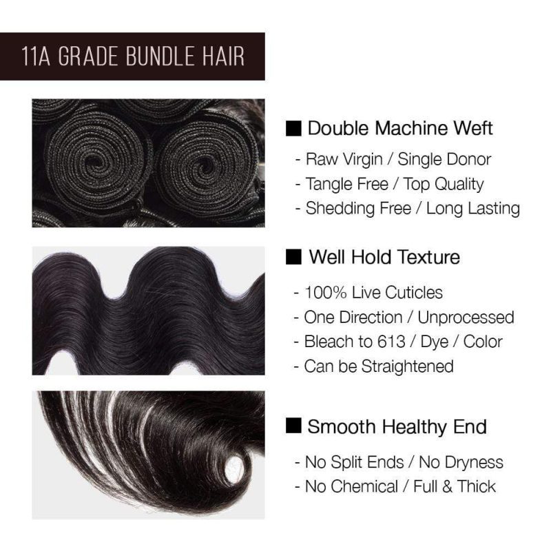 brooklyn hair 11a grade raw virgin hair 100 brazilian human hair extension body wave bundle hair weave 2 bundle deals brooklyn hair 14553301090403