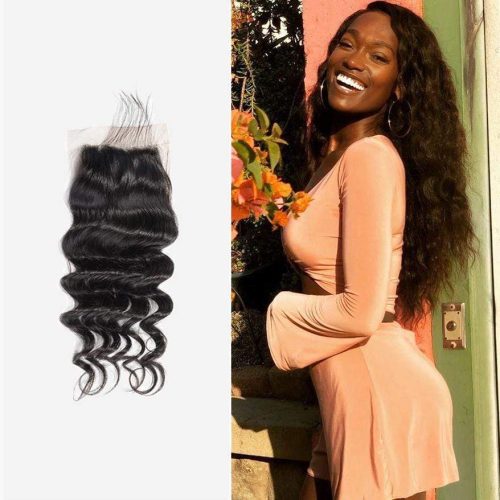 brooklyn hair 7a virgin ocean wave 4x4 lace closure brooklyn hair 28438365372515