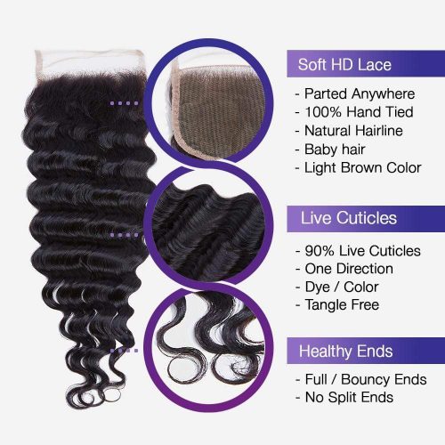 brooklyn hair 9a loose wave bundle hair 4 bundles with 4x4 lace closure look by theodora brooklyn hair 14645644492899