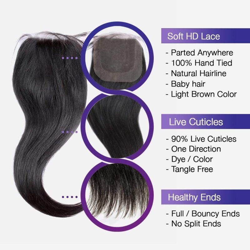 brooklyn hair 9a straight bundle hair 3 bundles with 4x4 lace closure look brooklyn hair natural black 14645646557283