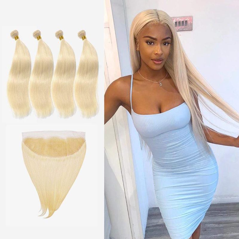 brooklyn hair extension 11a platinum 613 blonde brazilian 100 human hair long straight style weave platinum blonde 4 bundles with 13x4 lace frontal deal brooklyn hair 14534785597539