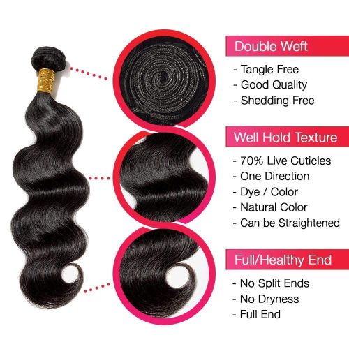 brooklyn hair extension 7a body wave 100 human brazilian virgin bundle hair long body wave style weave 3 bundles with 13x4 lace frontal deal by theodora brooklyn hair 14555933212771