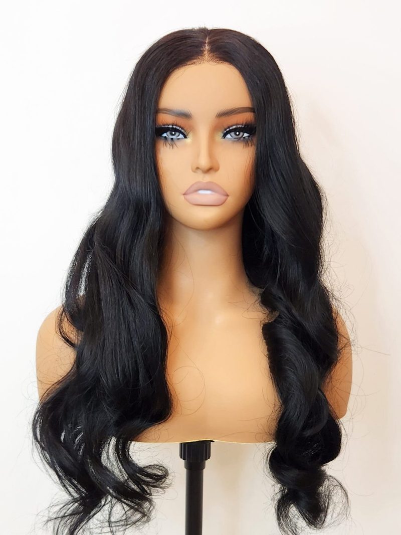 natural loose body wave glueless wig small knots 5x5 swiss hd pre cut lace brooklyn hair 46652686893362