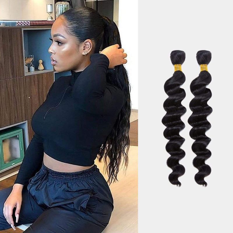 new look 2 9a indian virgin bundle hair brazilian loose wave ponytail style brooklyn hair 13977570508899