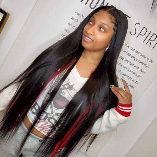 new look 9a indian virgin bundles straight extra long hair style 3 bundle deal with 4x4 lace closure 18 brooklyn hair natural black 14054824771683