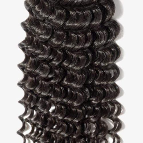 new look virgin deep wave long slay tight curly hair style 3 bundle deal with 6x6 lace closure 14 brooklyn hair natural black 13850796458083