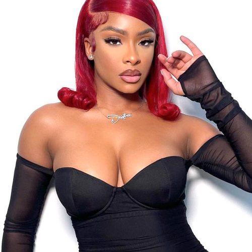 ruby red color pop wig blunt cut bob style 13x4 hd lace front wig straight 12 180 density brooklyn hair bob short ruby red 13x4 hd lace 46508273074482