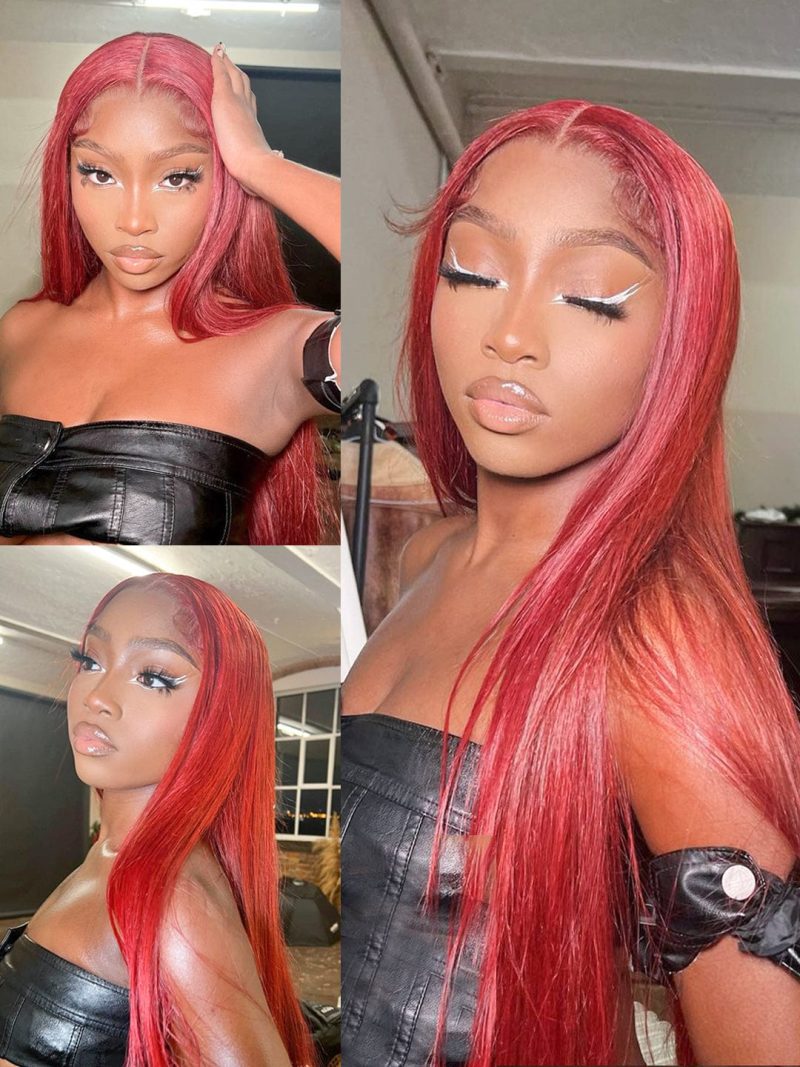 ruby red silky straight 13x4 hd lace front wig 180 density brooklyn hair 46587907080498