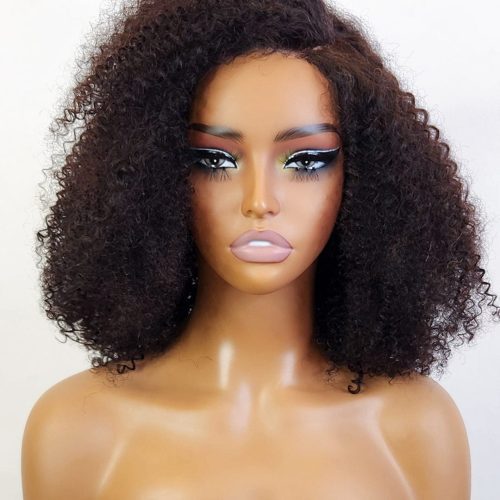 small knots 5x5 hd pre cut lace glueless wig afro kinky curly brooklyn hair 14 16 natural black middle part 45853443129650