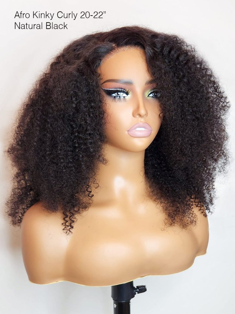 small knots 5x5 hd pre cut lace glueless wig afro kinky curly brooklyn hair 45851259928882