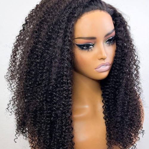 small knots 5x5 hd pre cut lace glueless wig afro kinky curly brooklyn hair 45853445980466