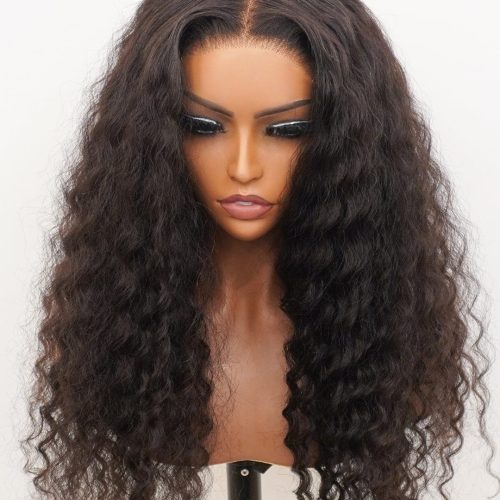 small knots 5x5 hd pre cut lace glueless wig deep wave 180 density brooklyn hair 44618740564274