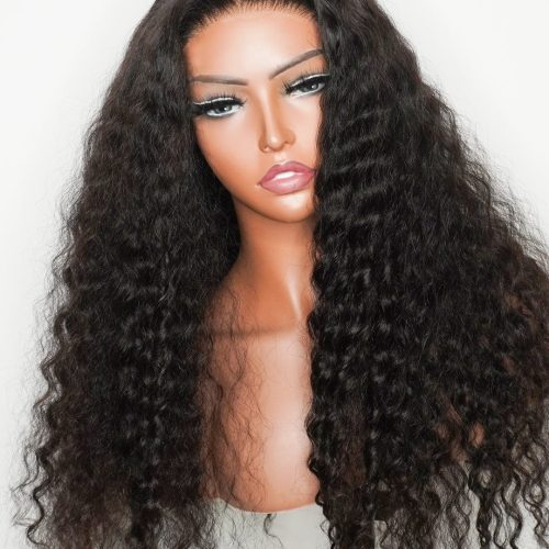 Brooklyn Hair Small Knots 5x5 HD Pre Cut Lace Glueless Wig Deep Wave 180% Density