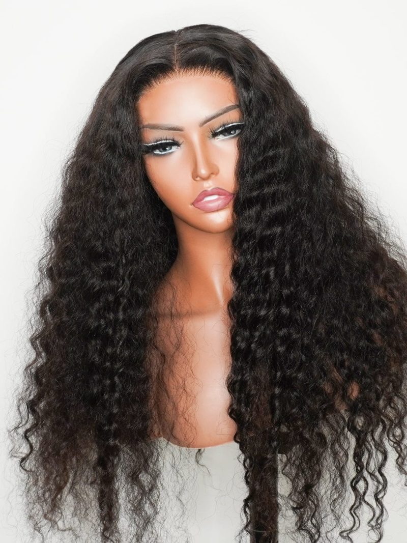 Brooklyn Hair Small Knots 5x5 HD Pre Cut Lace Glueless Wig Deep Wave 180% Density