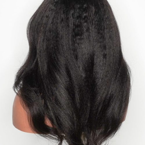 small knots 5x5 hd pre cut lace glueless wig kinky straight 180 density brooklyn hair 44618759536946