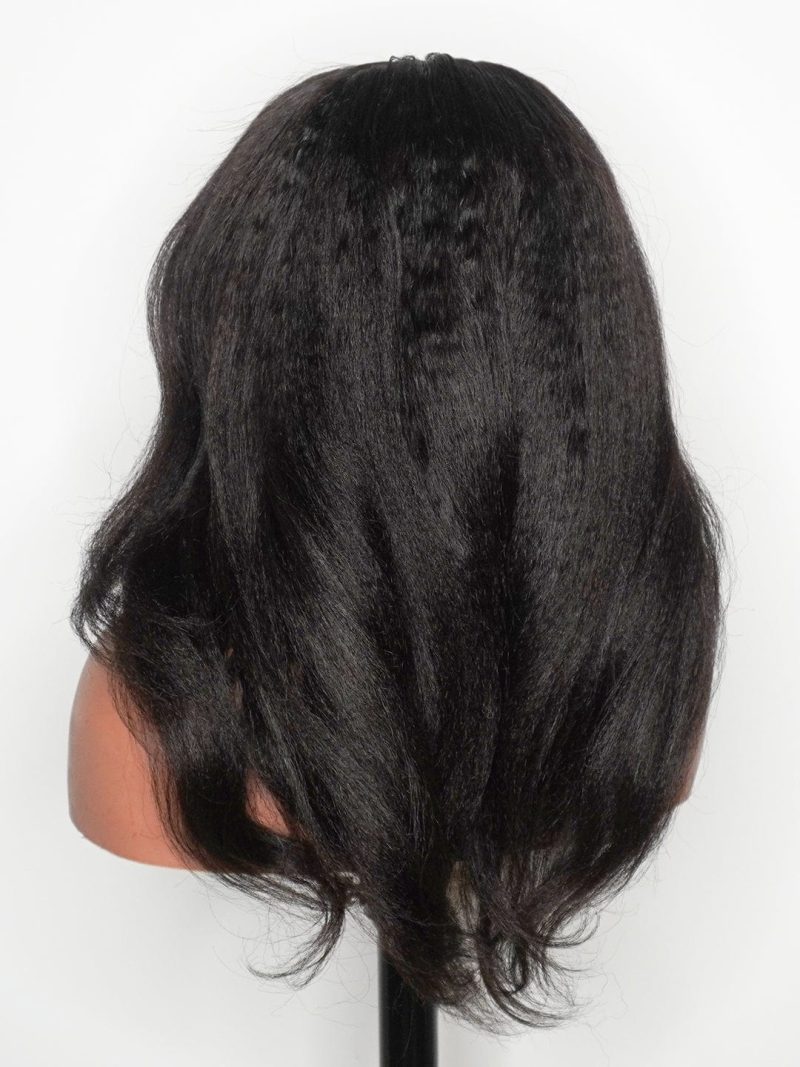 small knots 5x5 hd pre cut lace glueless wig kinky straight 180 density brooklyn hair 44618759536946