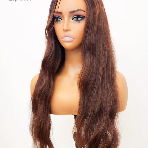 Brooklyn Hair Small Knots 5x5 HD Pre Cut Lace Glueless Wig Loose Body Wave 180% Density 24-26" / Espresso