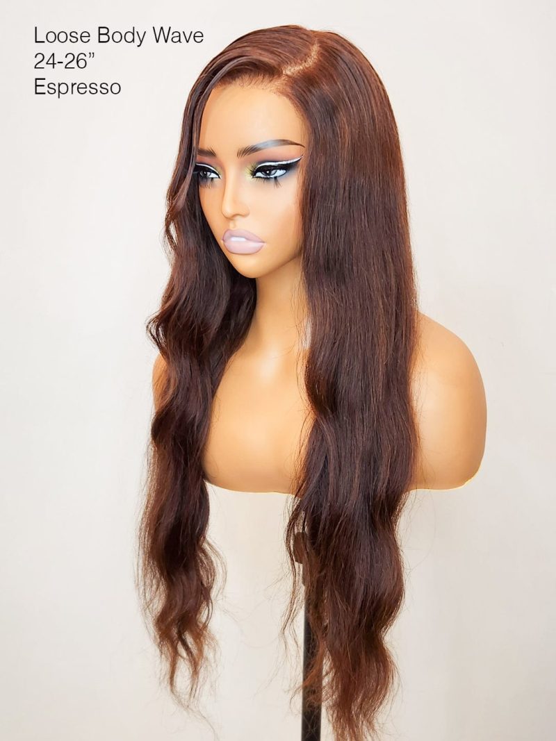 small knots 5x5 hd pre cut lace glueless wig loose body wave 180 density brooklyn hair 45851237351730