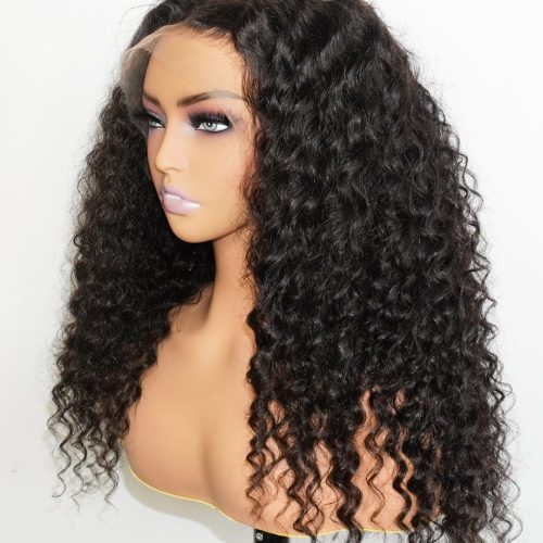 Brooklyn Hair Tiny Knots 13x6 Swiss HD Lace Pre Bleached & Plucked Knots Wig Deep Wave