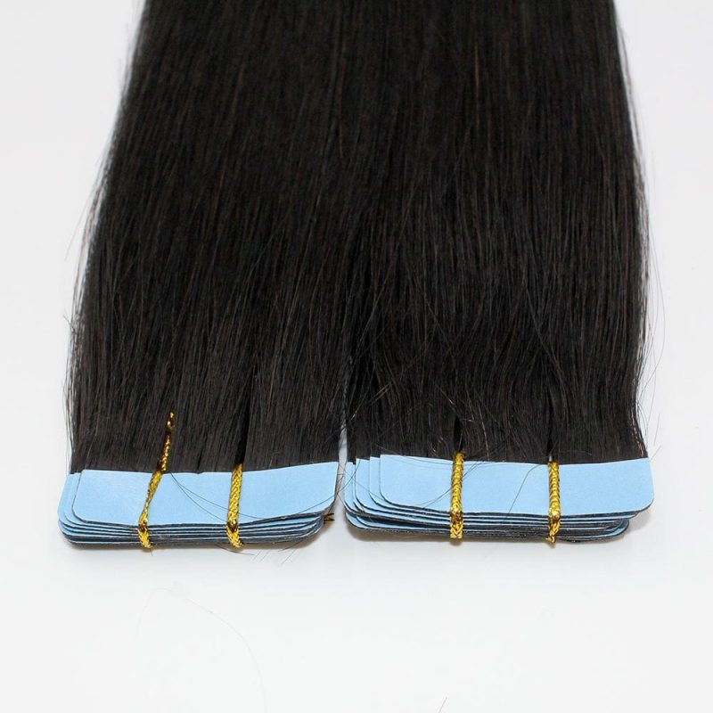 virgin straight tape in hair extensions brooklyn hair 22 natural black 29197842546787